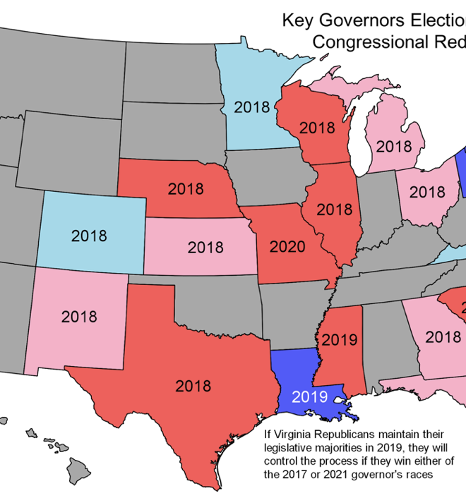 One silver lining to Trump’s win: Democrats could win key governors’ races for 2020s redistricting