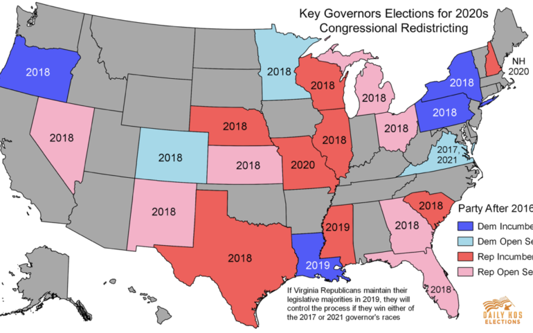 One silver lining to Trump’s win: Democrats could win key governors’ races for 2020s redistricting