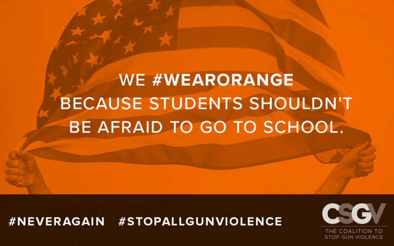 Wear Orange to Stop Gun Violence in All Its Forms