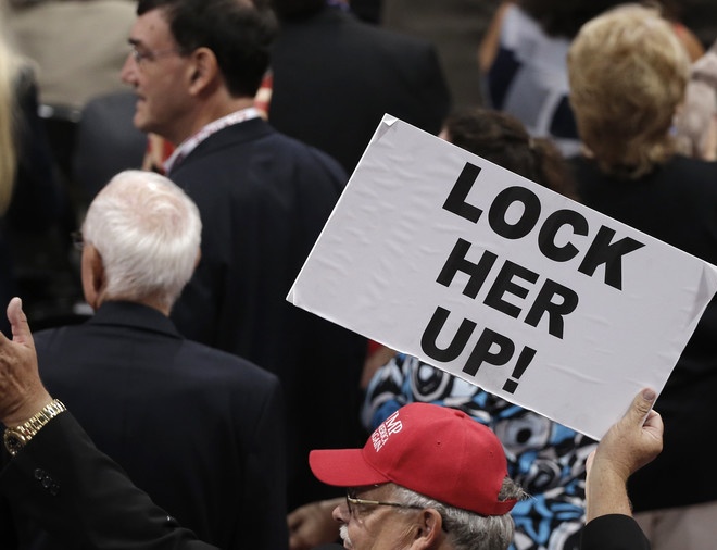 End the “Lock her up” chants and leave the Clintons alone