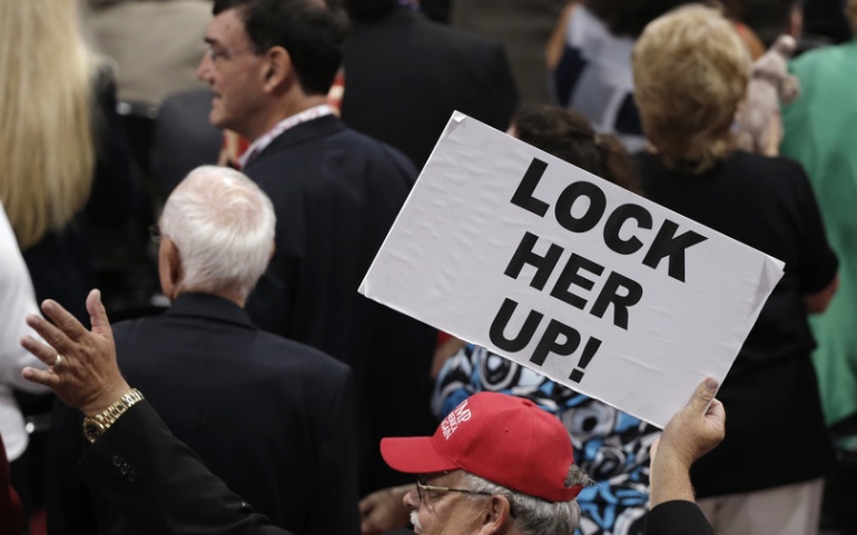End the “Lock her up” chants and leave the Clintons alone